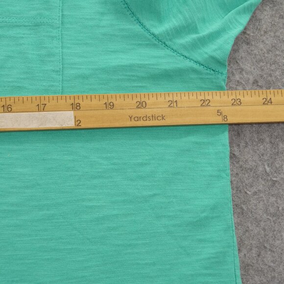 Tommy Bahama Shirt Mens Large Green Crew Neck Short Sleeve Logo Pocket - Picture 11 of 14